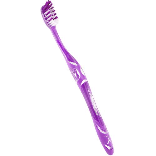 Elgydium Toothbrush Antiplaque Medium Μέτρια Οδοντόβουρτσα για Βαθύ Καθαρισμό & Απομάκρυνση Οδοντικής Πλάκας 1 Τεμάχιο - Μωβ